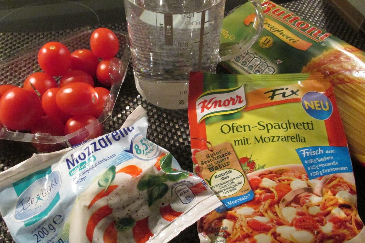 Knorr fix Ofen-Spaghetti mit Mozzarella