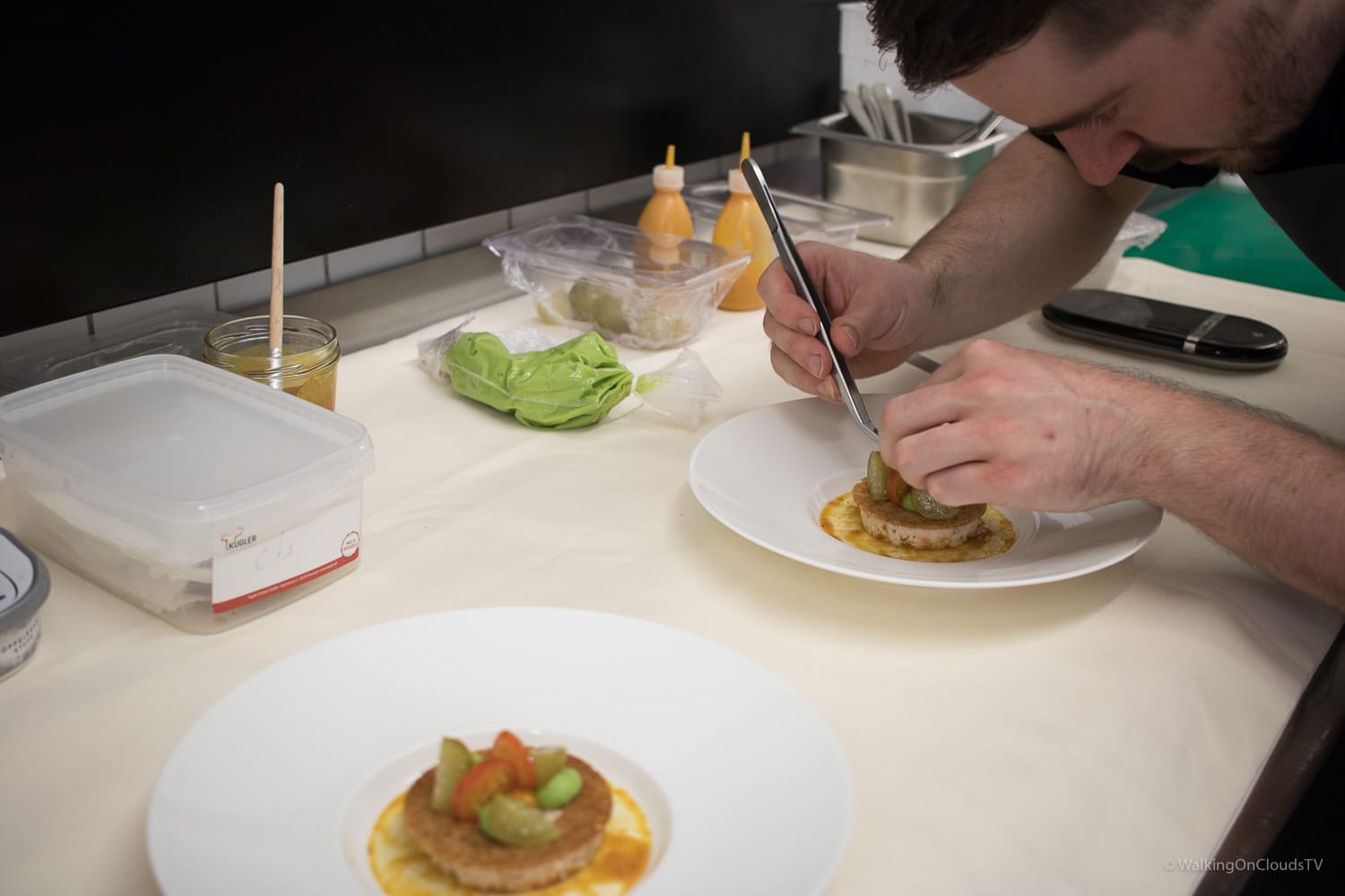 Sternerestaurant Camers im Schlosshotel Hohenkammer, Küchenchef Florian Vogel zaubert fantastische Kreationen, regionale und internationale Küche neu interpretiert