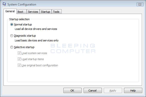 Vista System Configuration Utility 
