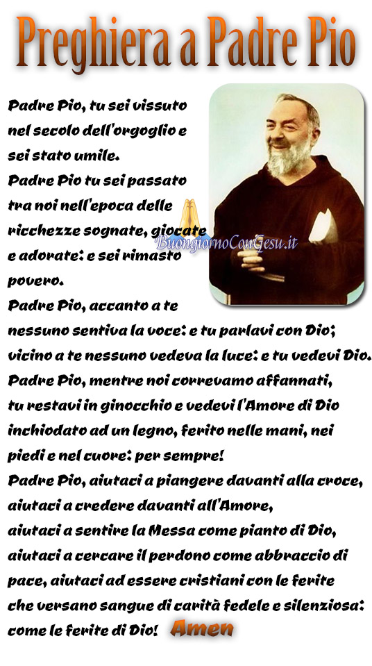 Padre Pio Preghiera Miracolosa
