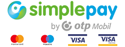 Biztonságos bankkártyás fizetés az OTP SimplePay rendszerében.