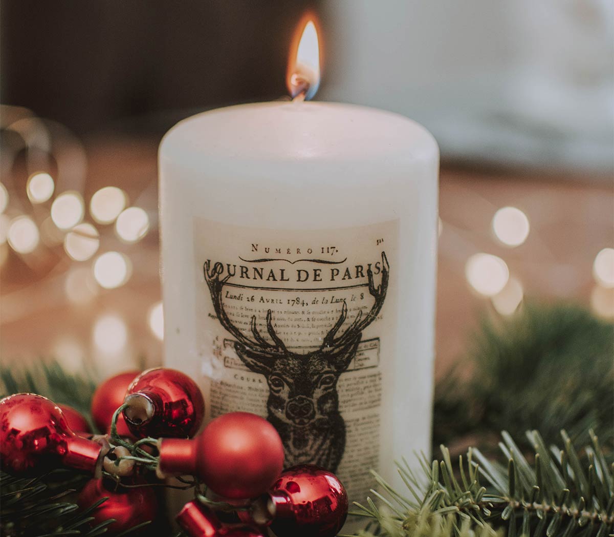 christmas scented candle