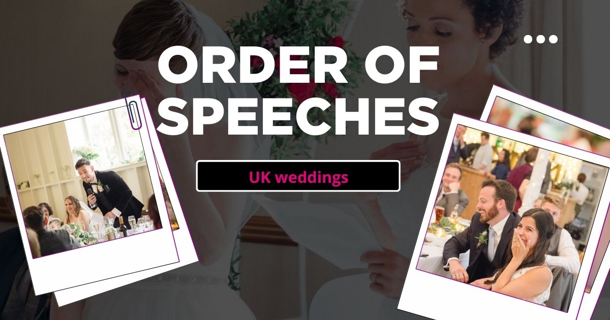 order of speeches at a wedding uk