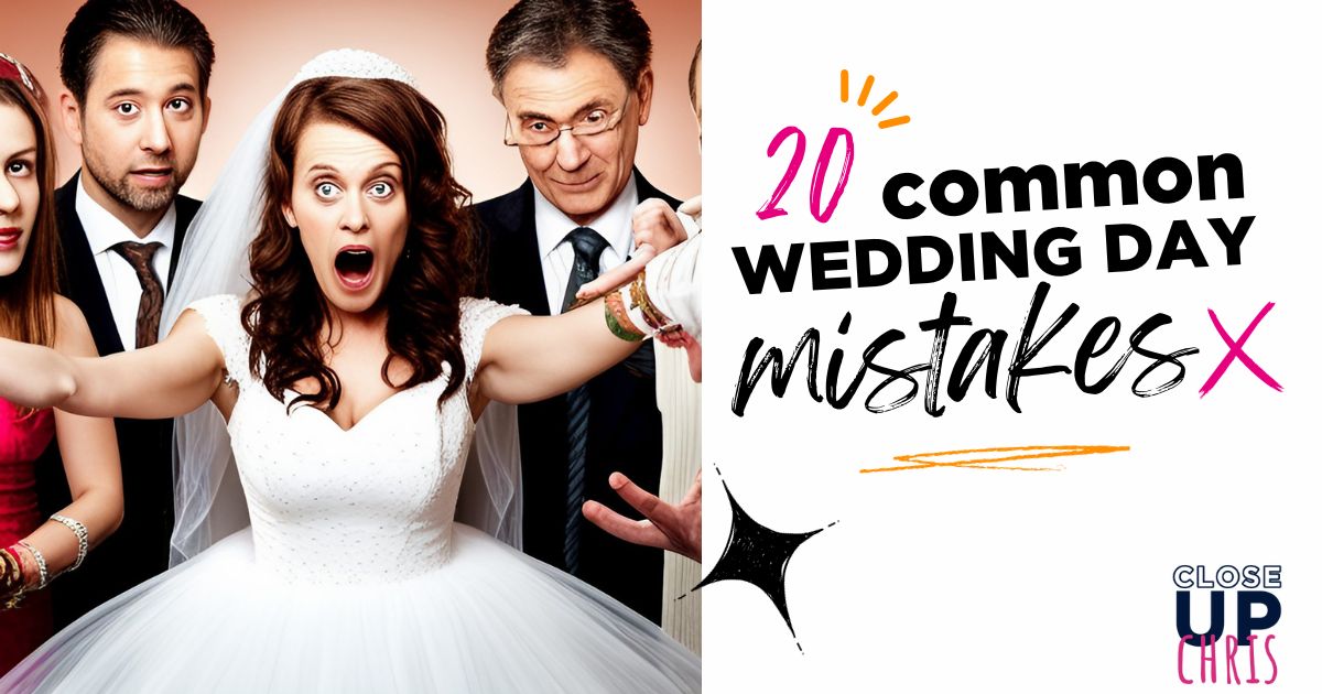 common wedding day mistakes
