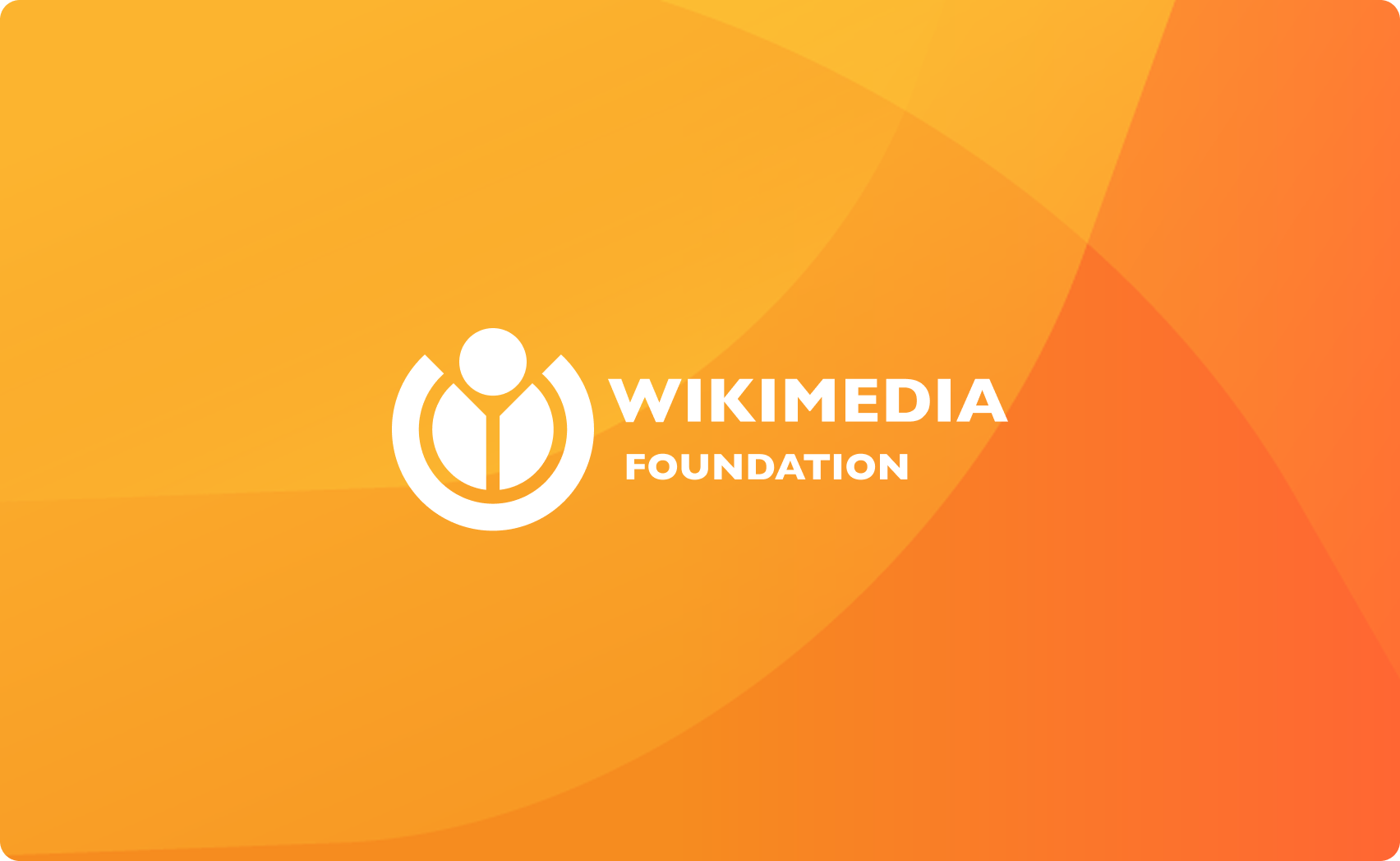 Wikimedia Foundation- Logo - Case study orange background