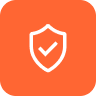 Security shield protection checkmark - Icon