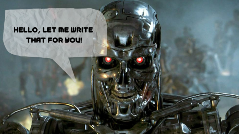 your new content creator - chatgpt - photo actually shows a picture of Terminator from the movie.
