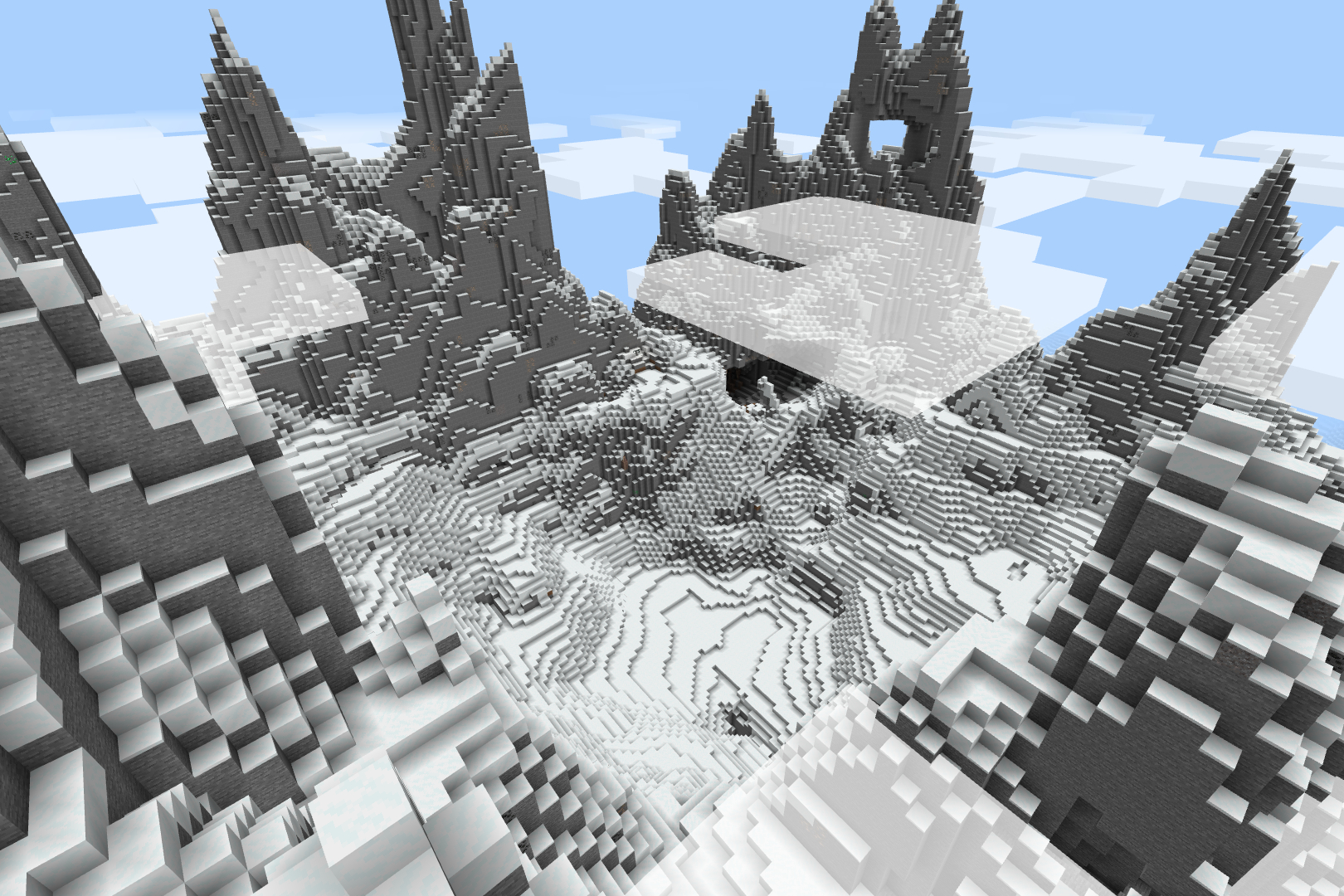 Minecraft icy seed.