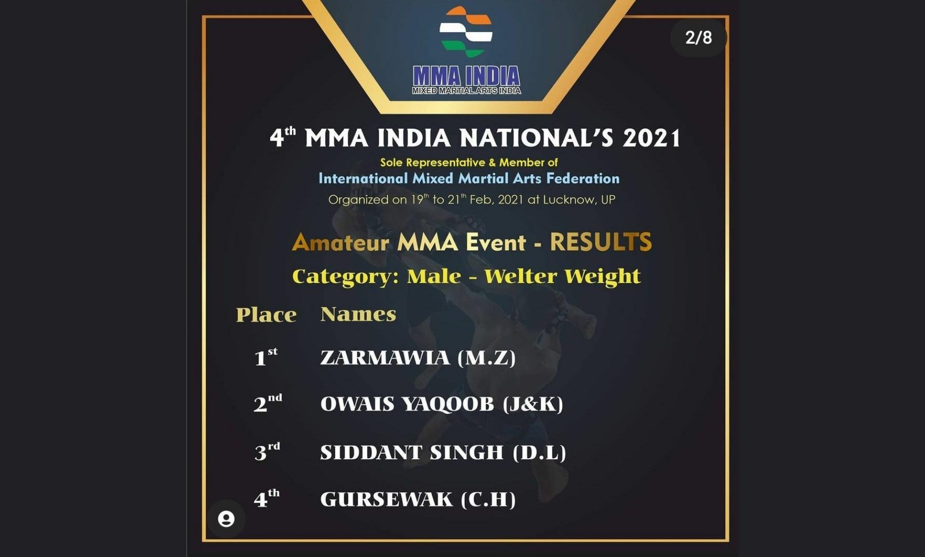 Pulwama boy shines in MMA India Nationals 2021 - Digpu News