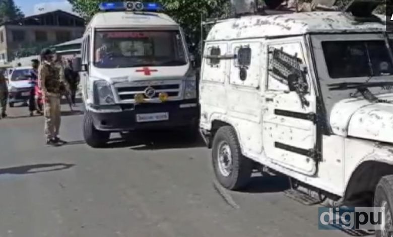 Visuals after BJP Sarpanch, his wife killed in Anantnag