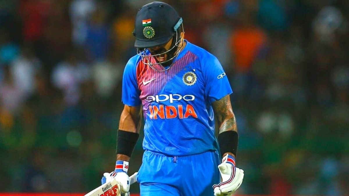 Virat Kohli while being dismissed in a match