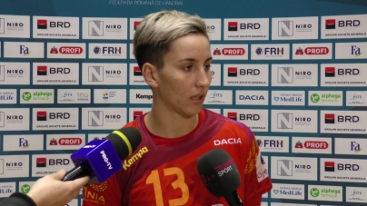 Handbal feminin naționala României. Cristina Laslo, jucătoarea echipei băimărene, a fost desemnată sportiva partidei cu Iran. Vezi cronica!