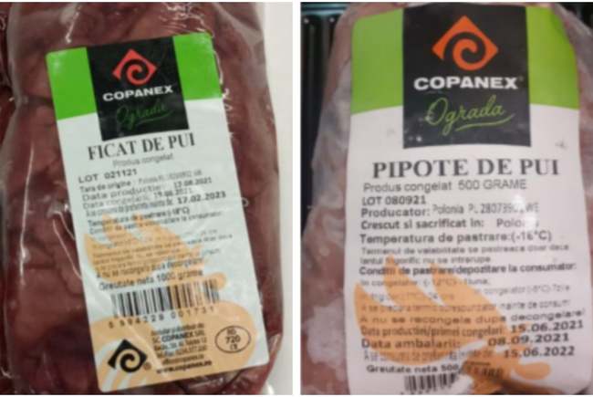 ANSVSA: Pipote şi ficăţei de pui provenite din Polonia, retrase de la comercializare din magazinele Profi şi Penny
