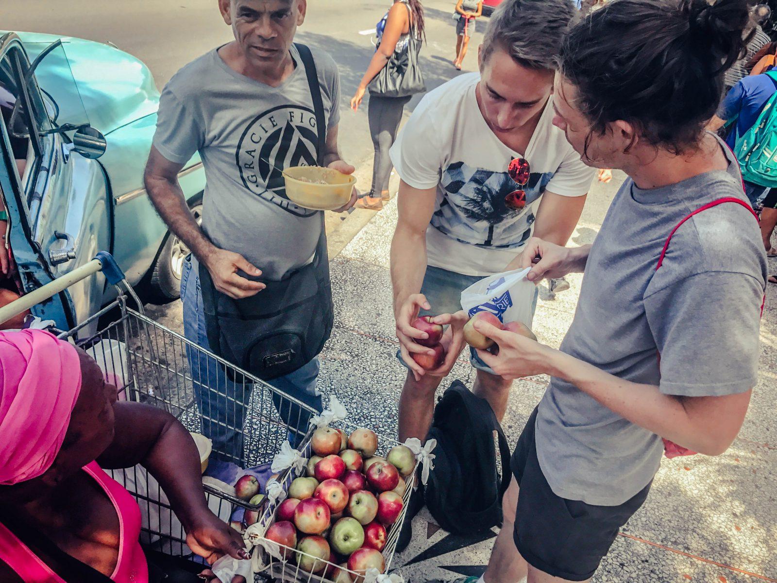 Buyings Apples in Cuba