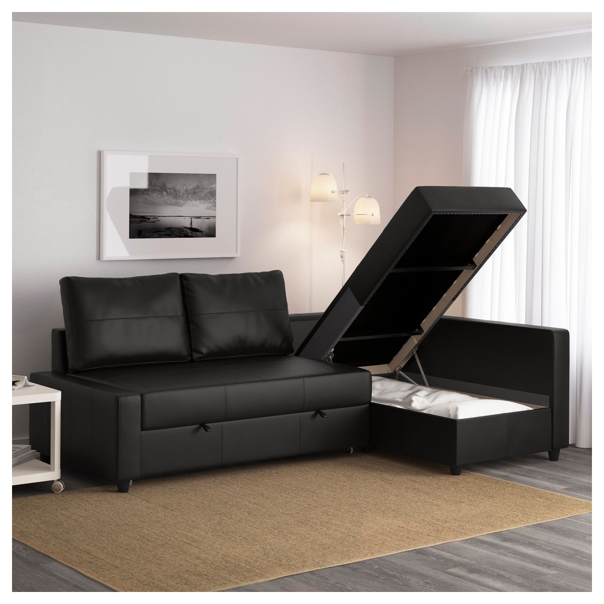 Most Recent Friheten Sleeper Sectional,3 Seat W/storage – Skiftebo Dark Gray Intended For Storage Sofas (Gallery 2 of 20)
