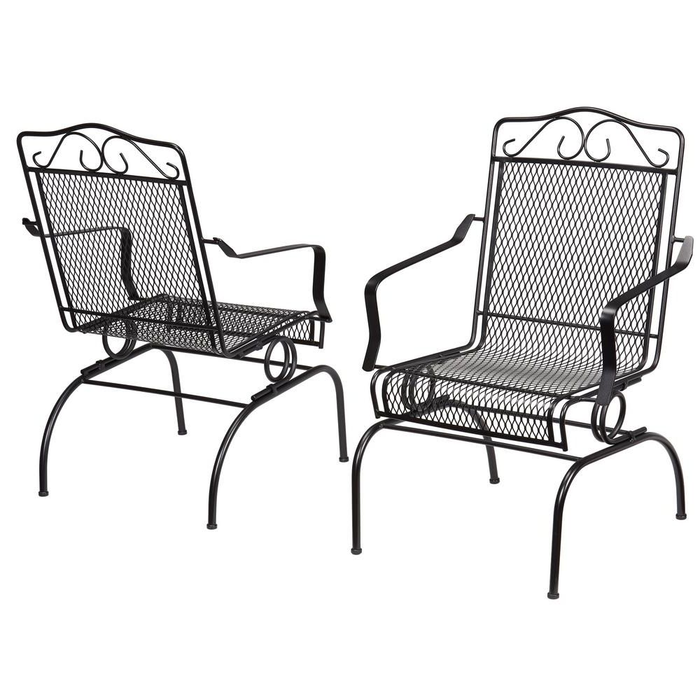 Featured Photo of Iron Rocking Patio Chairs