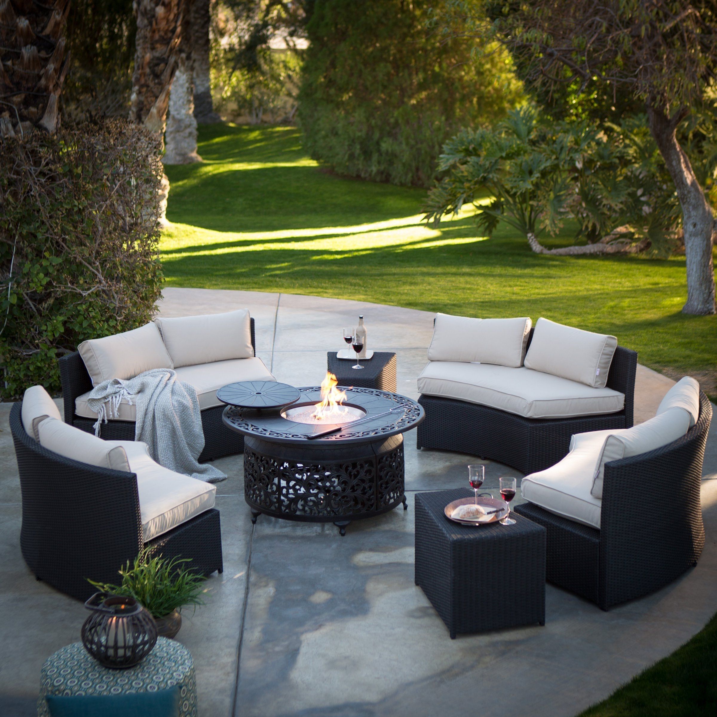 Featured Photo of Patio Conversation Sets With Fire Table