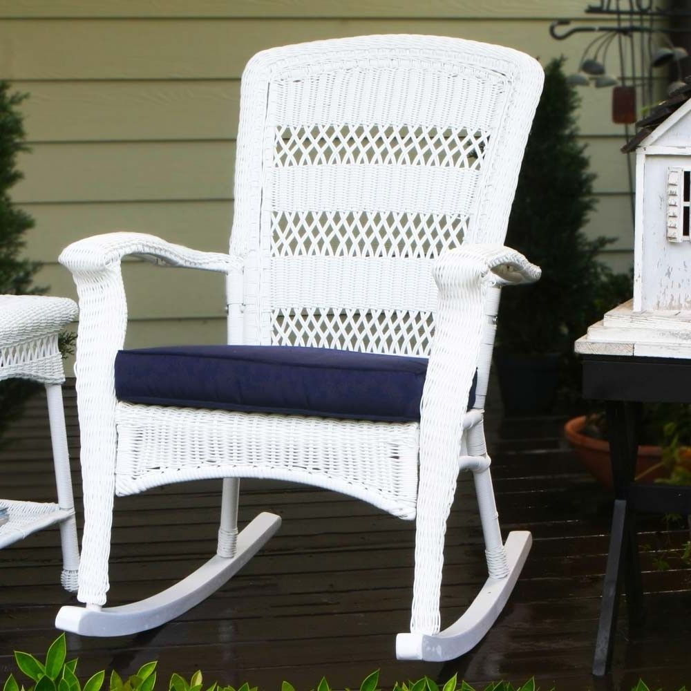 Featured Photo of Wicker Rocking Chairs For Outdoors