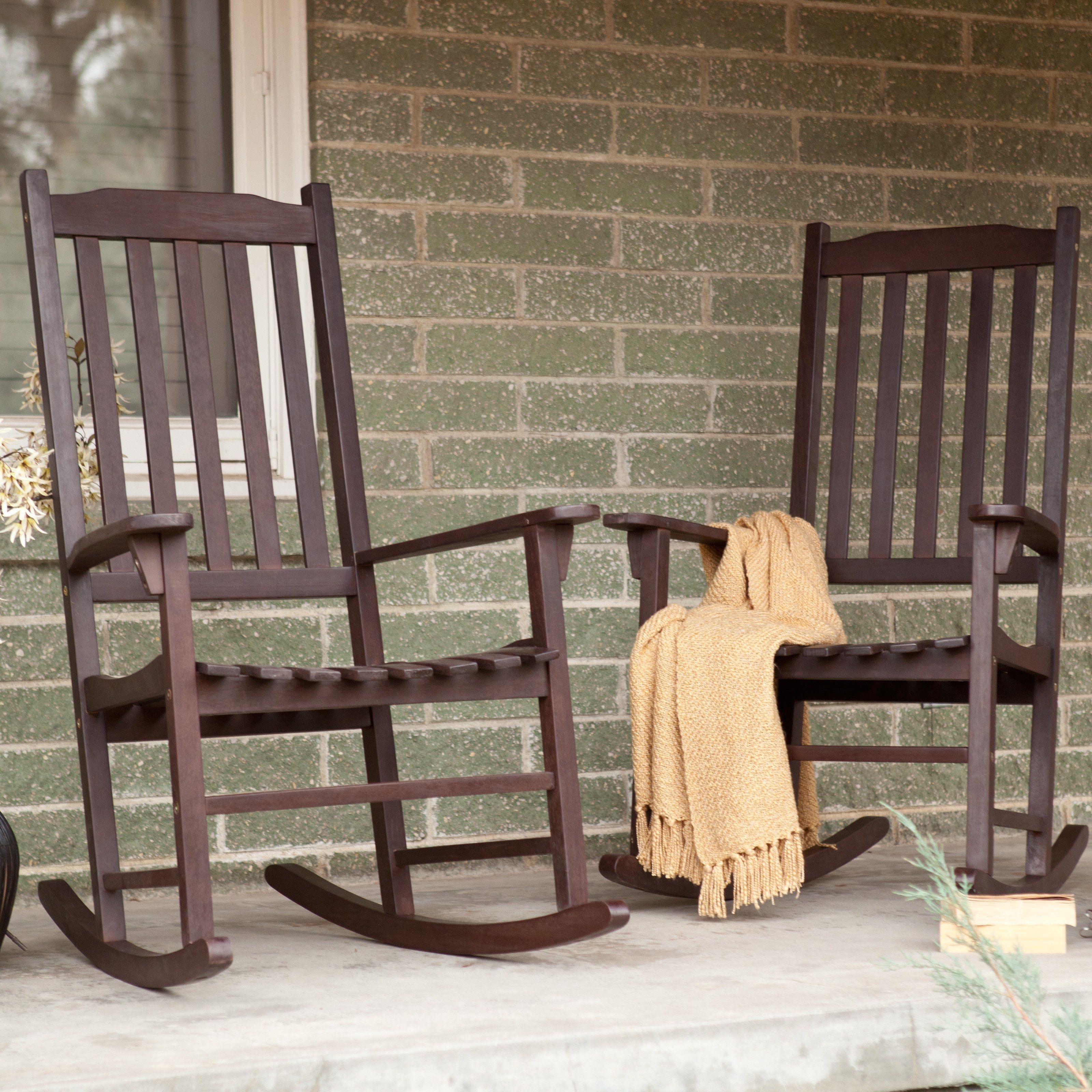 Featured Photo of Brown Wicker Patio Rocking Chairs