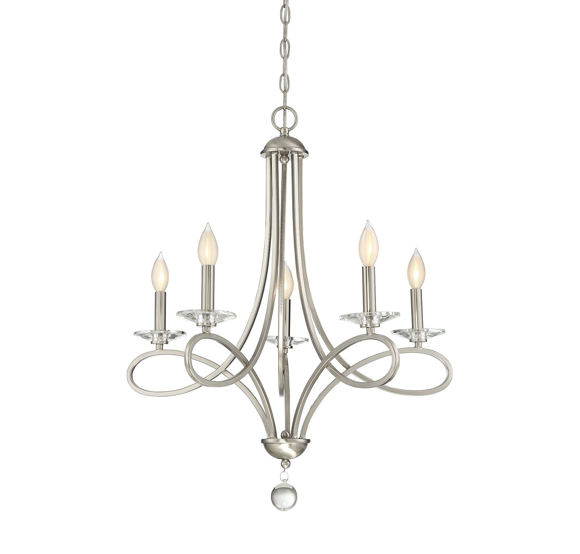 Featured Photo of Berger 5 Light Candle Style Chandeliers