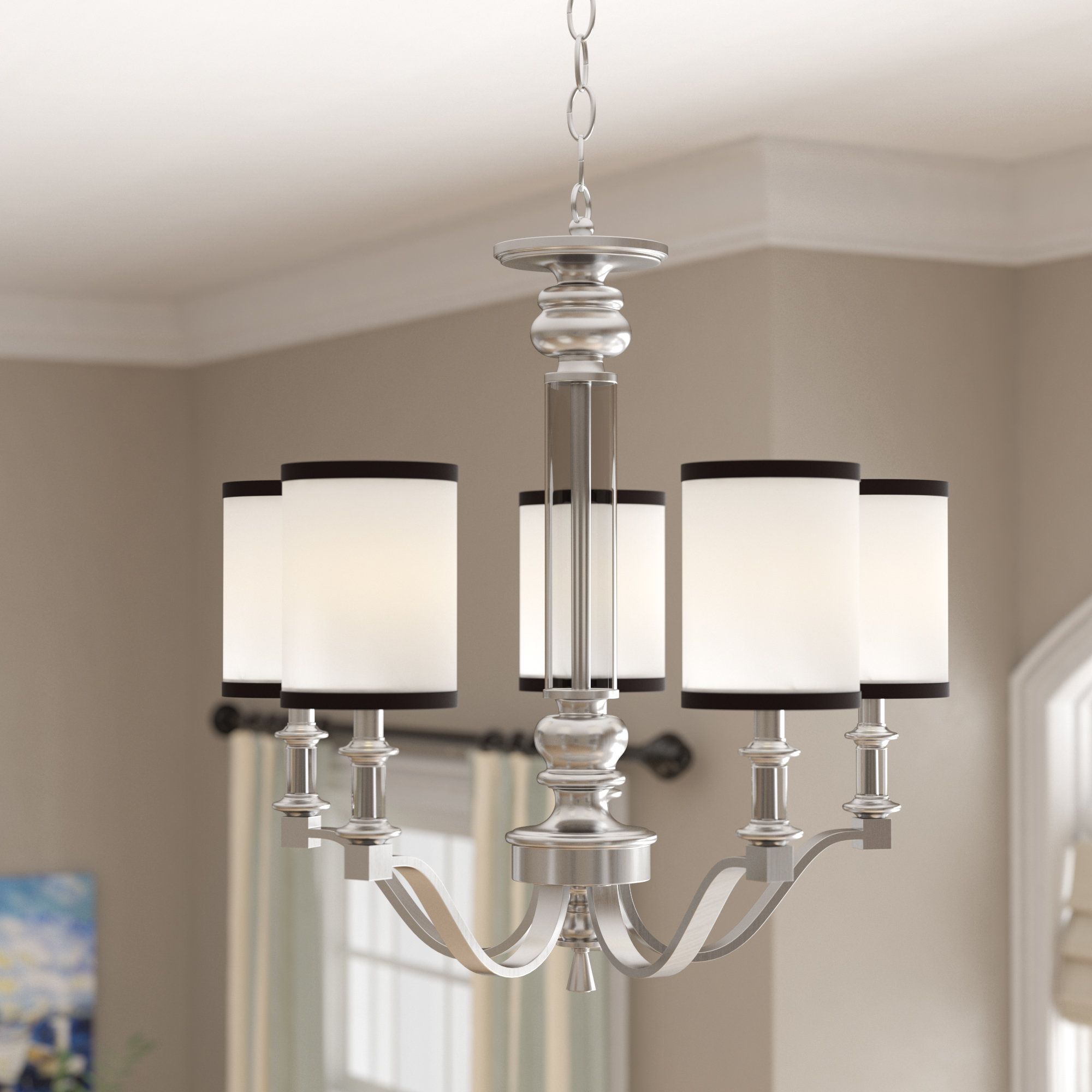 Featured Photo of Suki 5 Light Shaded Chandeliers