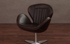 Swivel Tobacco Leather Chairs