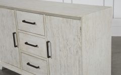 Antique White Distressed 3-drawer/2-door Sideboards