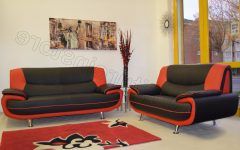 Red and Black Sofas