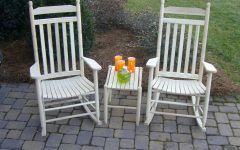 Patio Rocking Chairs and Table