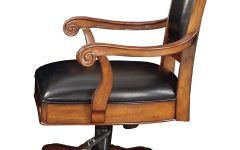 Wood and Leather Executive Office Chairs