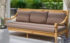 Roush Teak Patio Daybeds with Cushions