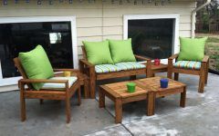 Wood Patio Furniture Conversation Sets
