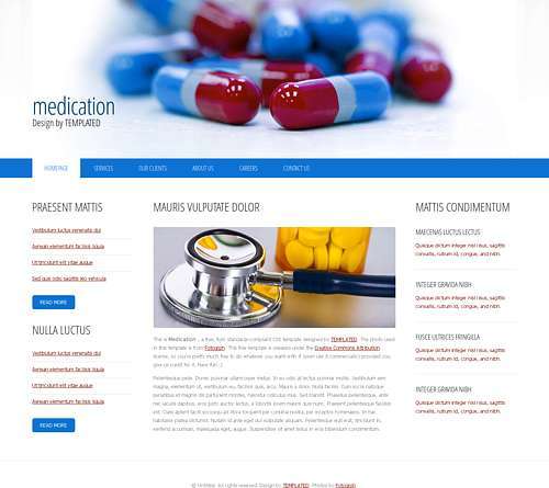 Medication html template