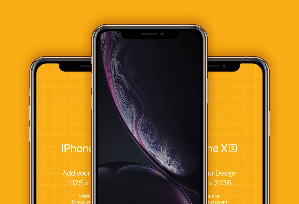 iPhone XS and XR Mockups
