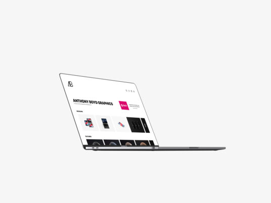 Clean bezel-less MacBook Pro Mockup
