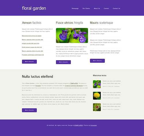 FloralGarden html template