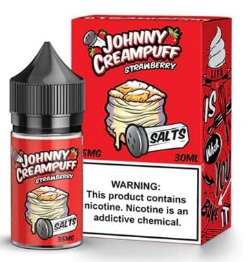 Juice Johnny CreamPuff Strawberry - Nic Salt 30ml - -