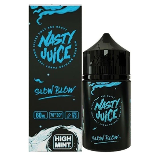 Juice Nasty Slow Blow High Mint - Free Base 60ml - -