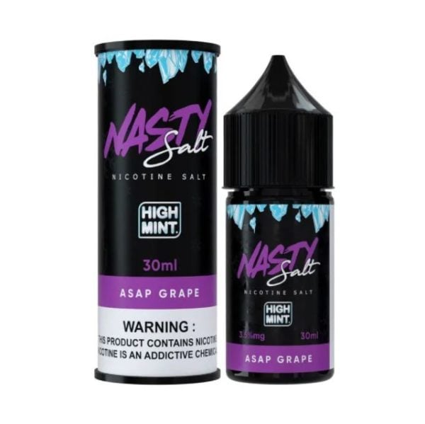 Juice Nasty High Mint Asap Grape - Nic Salt 30ml - -