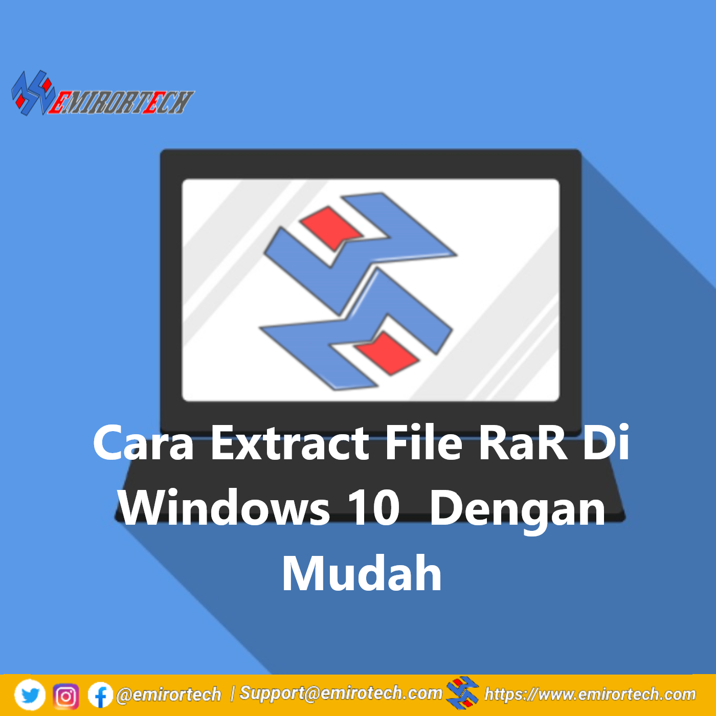 Cara Extract File RaR Di Windows 10 Dengan Mudah