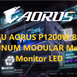 PSU AORUS P1200W 80+ PLATINUM MODULAR Memiliki Monitor LED
