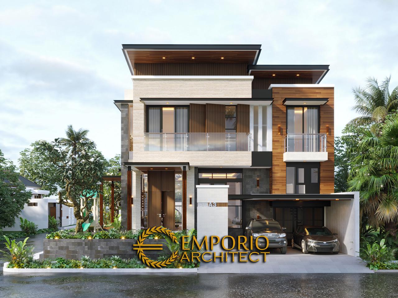 Desain Rumah Hook Modern 2 5 Lantai Bapak Andi Di Jakarta Utara