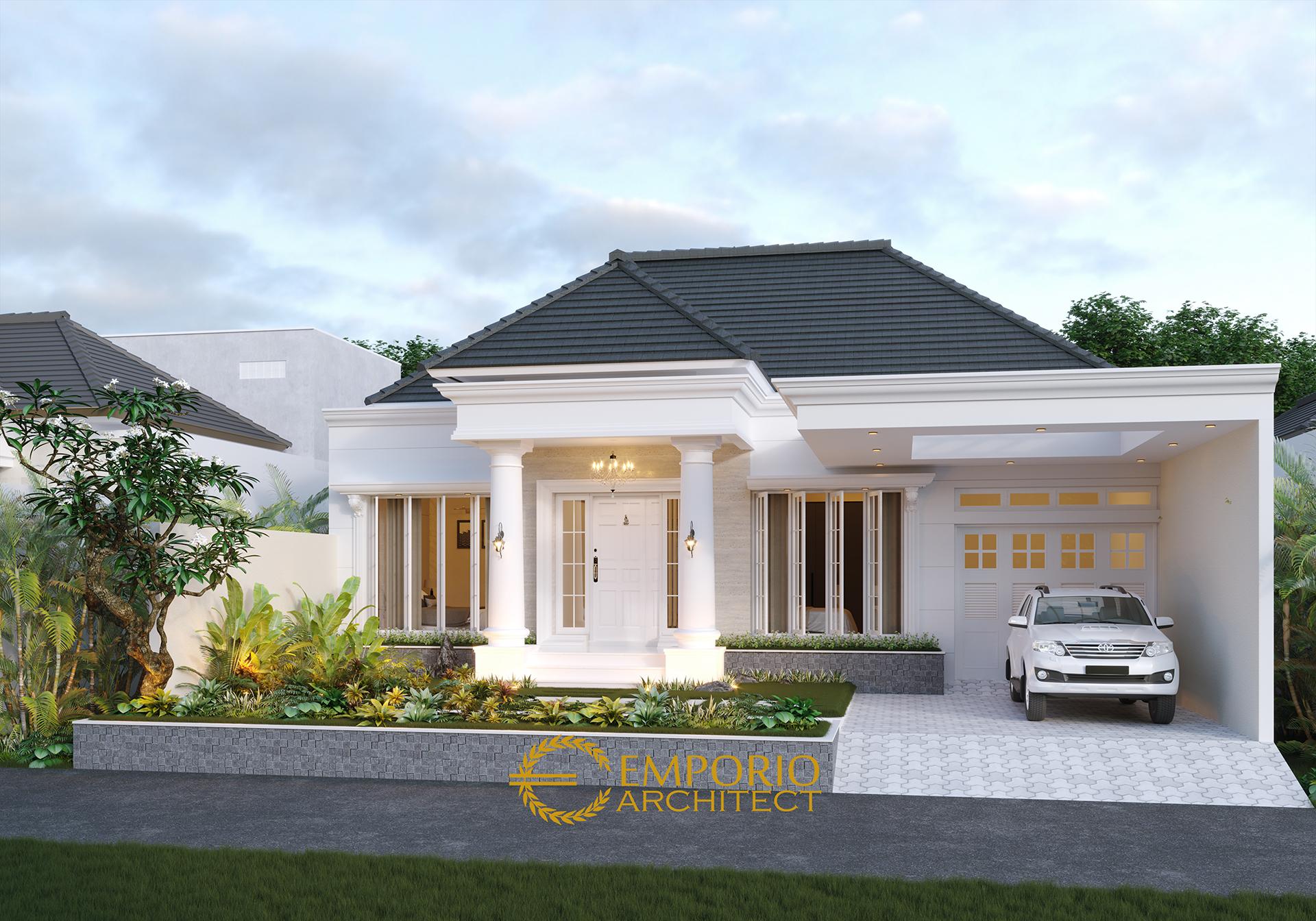 Desain Rumah Classic 1 Lantai Ibu Lellyta Di Kutai Kartanegara Kalimantan Timur