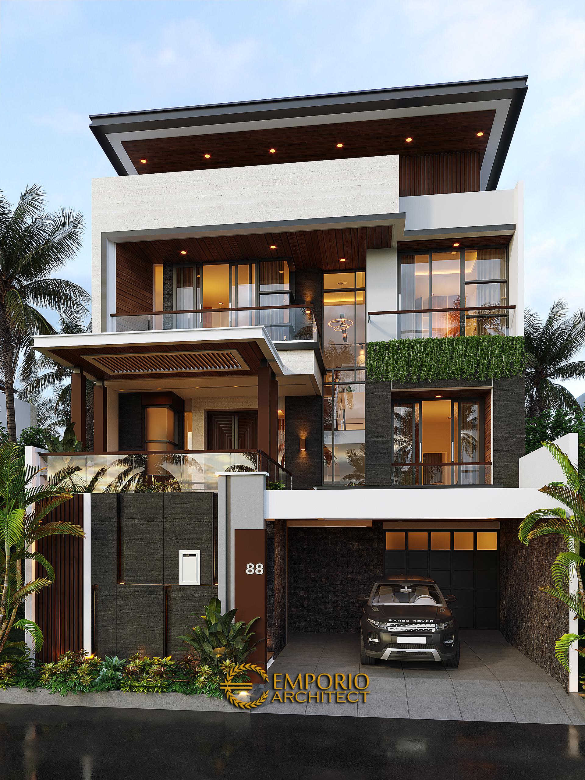 Desain Rumah Modern 3 Lantai Bapak Budi Di Jakarta Utara