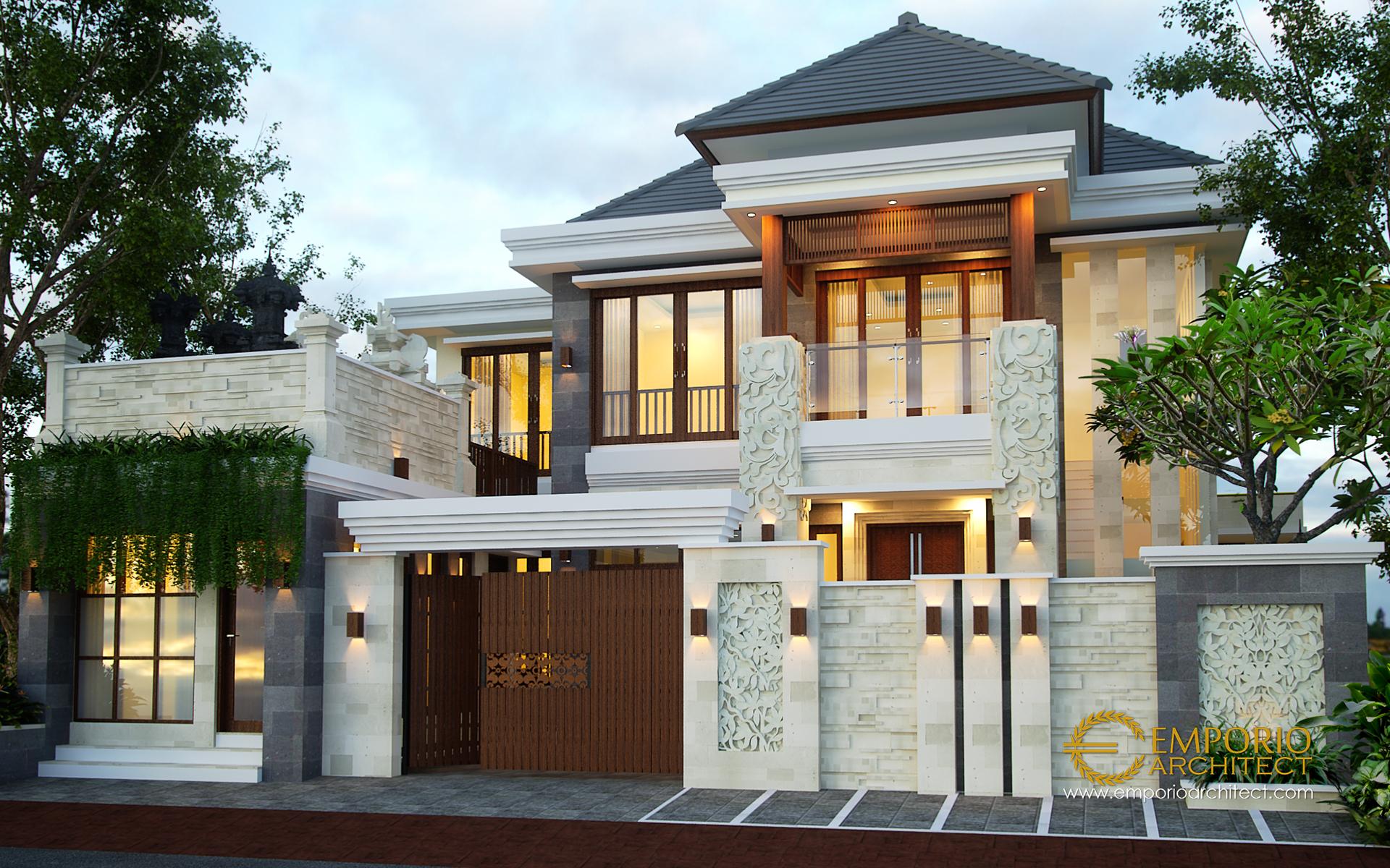 Desain Rumah Villa Bali 2 Lantai Ibu Citra Di Denpasar Bali