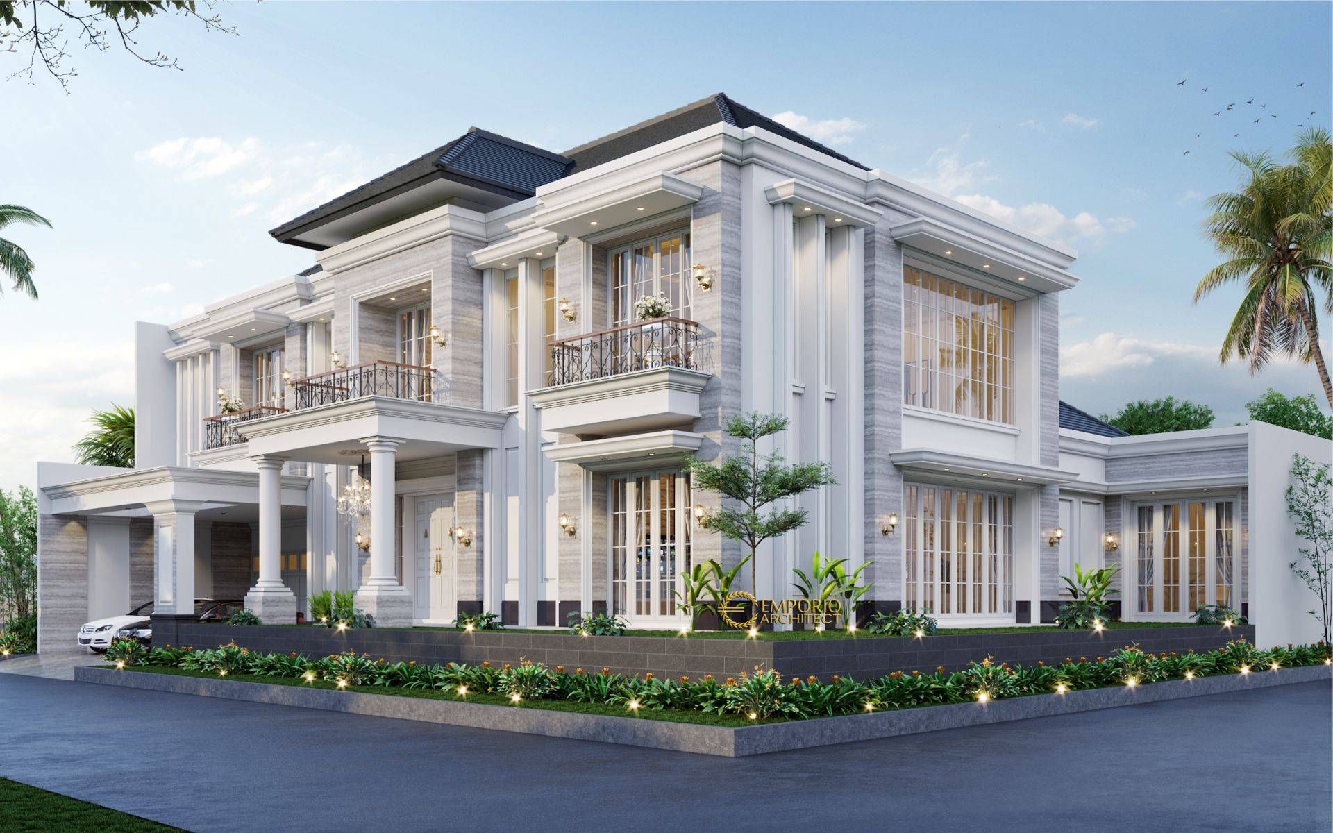 Desain Rumah Hook Classic 2 Lantai Ibu Hera Di Jakarta Selatan