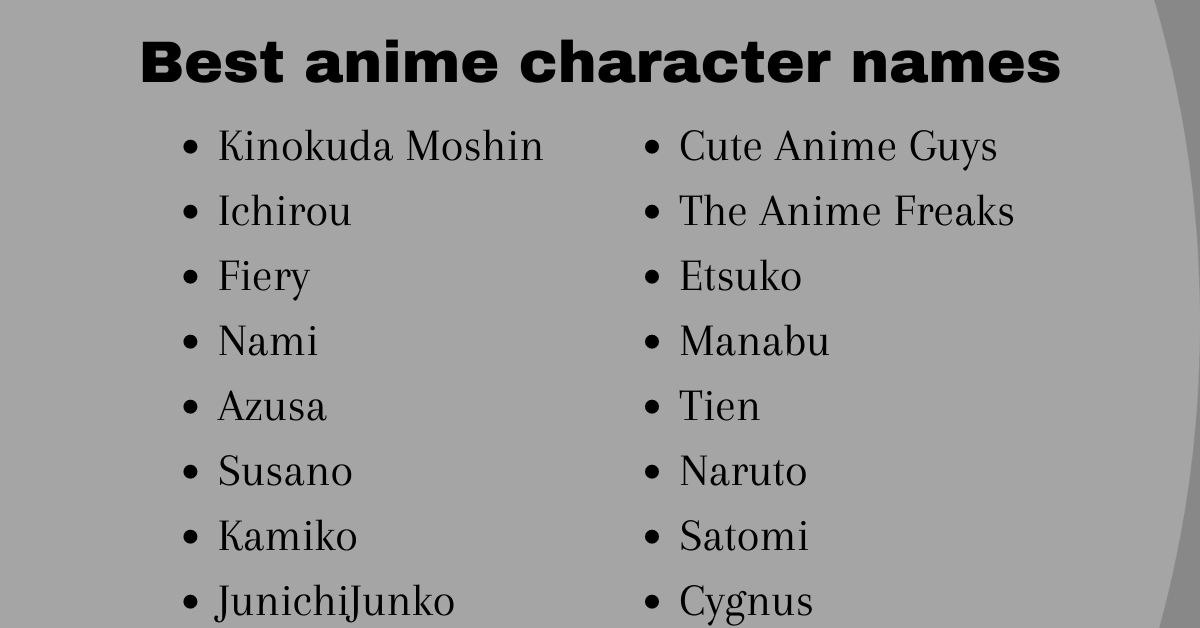 400 Awesome and Cool Anime Usernames Ideas
