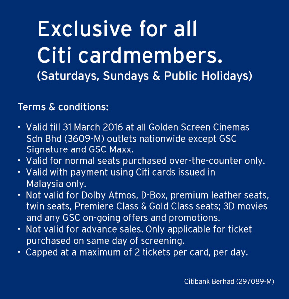GSC Promotion for All Citibank Cardmembers