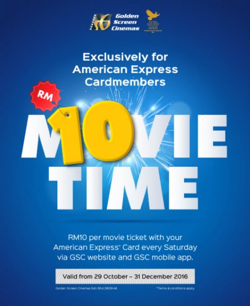 GSC RM10 for AMEX Cardmembers Every Saturday