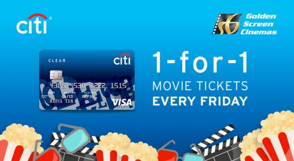 CitiBank Buy 1 free 1 movie